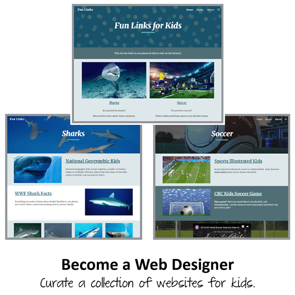 kids designer websites