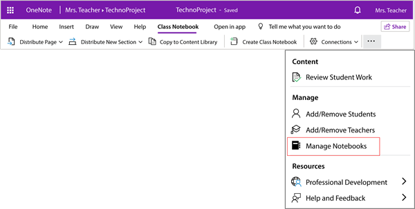 Getting Started Technokids Onenote Class Notebook