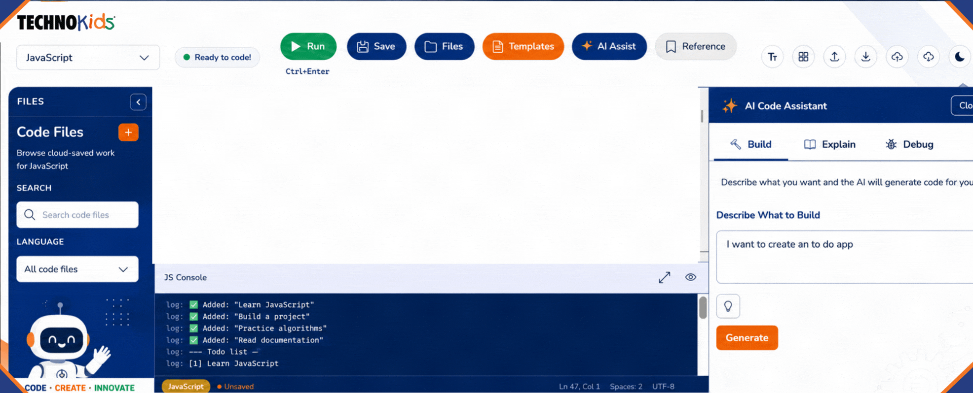 Animated CodeLab demonstration