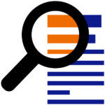 magnifier icon for teaching research skills