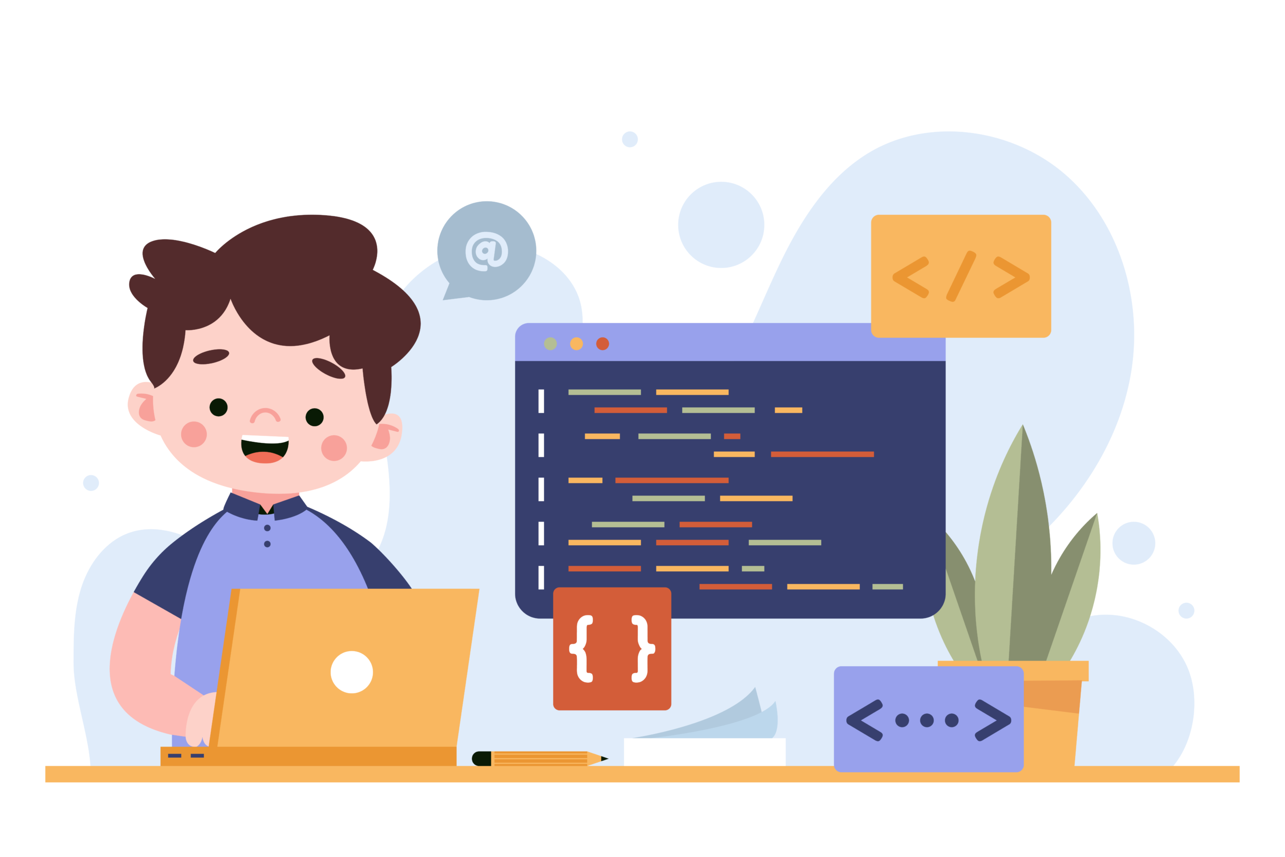 TechnoKids Sign Up Illustration